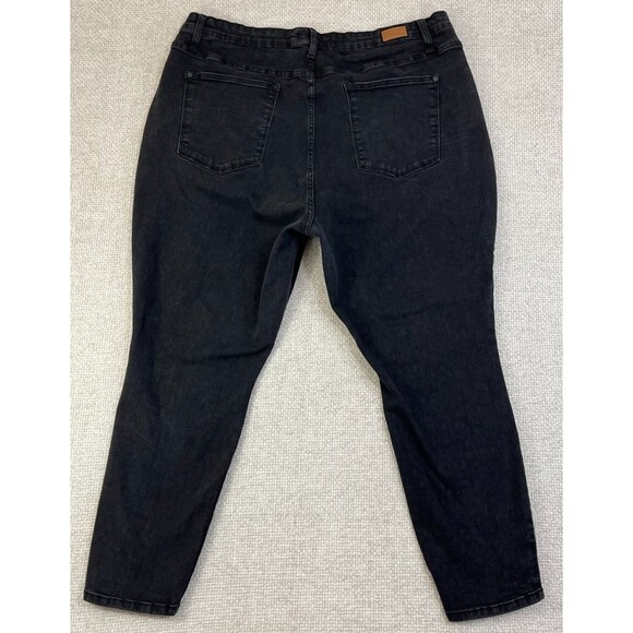 Judy Blue Skinny Fit Jeans Women's Size 24W Black Stretch - Picture 3 of 13